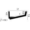 C352 ORAC Indirekte Beleuchtung Purotouch L200 x H7.6 x L17.1 cm ORAC DECOR 3 - Cimaise Tableau 
