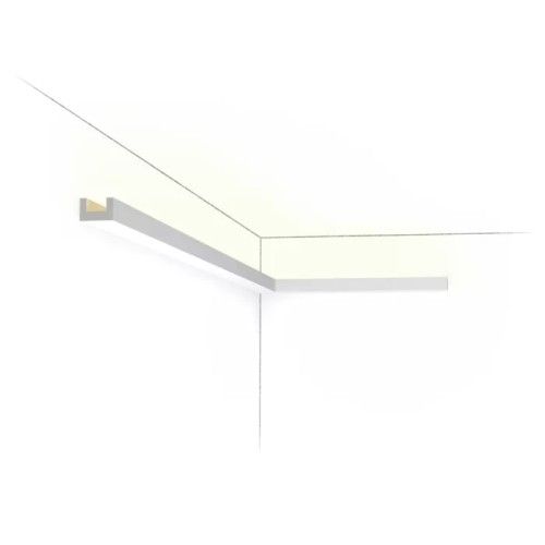 CX190 ORAC Perfil multifuncional Durofoam L200 x H2 x L3 cm ORAC DECOR 1 - Cimaise Tableau