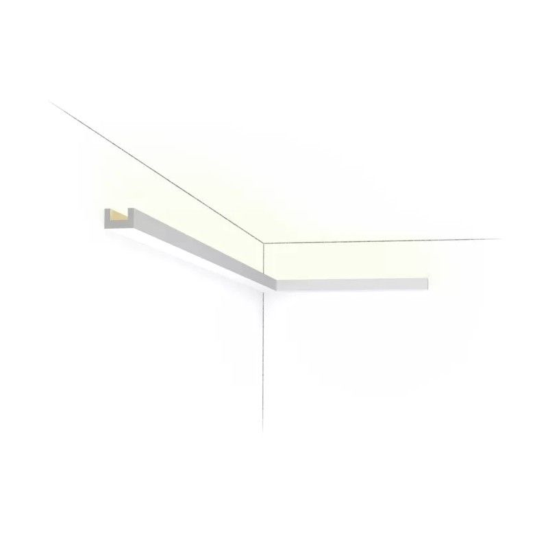 CX190 ORAC Perfil multifuncional Durofoam L200 x H2 x L3 cm ORAC DECOR 1 - Cimaise Tableau