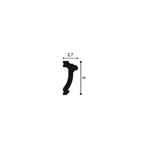 PX113 ORAC Cimaise Duropolymer L200 x H6 x L2,7 cm ORAC DECOR 3 - Cimaise Tableau