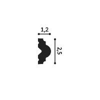 PX103F ORAC Cimaise flexible Flex L200 x H2,5 x L1,2 cm ORAC DECOR 3 - Cimaise Tableau