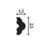 PX103A ORAC Coin pour PX103 Duropolymer L19 x H1,2 x L3,5 cm ORAC DECOR 3 - Cimaise Tableau 
