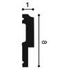 P9900F ORAC Escala flexible Durofoam L200 x H8 x L1 cm ORAC DECOR 3 - Cimaise Tableau 