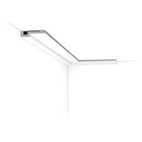 PX198 ORAC Battiscopa Duropolymer L200 x H8,3 x L2 cm ORAC DECOR 4 - Battiscopa Quadro