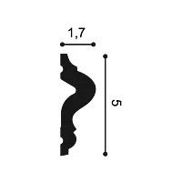 PX175 ORAC Cimasa Duropolymer L200 x H5 x L1,7 cm ORAC DECOR 3 - Cimasa Quadro