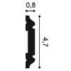 PX144F ORAC Cimaise flexible Flex L200 x H4,7 x L0,8 cm ORAC DECOR 3 - Cimaise Tableau 
