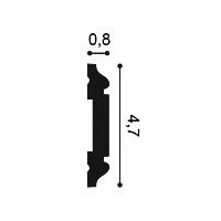 PX144F ORAC Cimaise flexible Flex L200 x H4,7 x L0,8 cm ORAC DECOR 3 - Cimaise Tableau