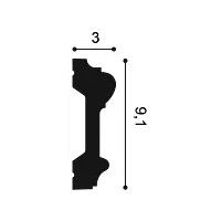 P9010F ORAC Durofoam flexible Bilderleiste L200 x H9,1 x B3 cm ORAC DECOR 3 - Cimaise Tableau