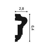 P6020 ORAC Cimaise Durofoam L200 x H6.4 x L2.8 cm ORAC DECOR 3 - Cimaise Tableau 