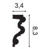 P4025 ORAC Cornice Durofoam L200 x H8,3 x P3,4 cm ORAC DECOR 3 - Cimaise Tableau 