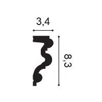 P4025 ORAC Cornice Durofoam L200 x H8,3 x P3,4 cm ORAC DECOR 3 - Cimaise Tableau 