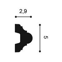 P4020 ORAC Cimaise Durofoam L200 x H5 x L2,9 cm ORAC DECOR 3 - Cimaise Tableau 