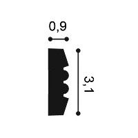 P5021F ORAC Durofoam flexible Bilderleiste L200 x H3,1 x B0,9 cm ORAC DECOR 3 - Cimaise Tableau