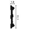 P7020 ORAC Cimaise Durofoam L200 x H11,1 x L1,9 cm ORAC DECOR 3 - Cimaise Tableau 
