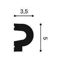 P8060 ORAC Cornice Durofoam L200 x H5 x L3,5 cm ORAC DECOR 3 - Cornice Quadro