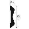 P8040F ORAC Cimaise flexible Durofoam L200 x H10,1 x L2,2 cm ORAC DECOR 3 - Cimaise Tableau 