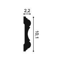 P8040 ORAC Cimaise Durofoam L200 x H10,1 x L2,2 cm ORAC DECOR 3 - Cimaise Tableau 