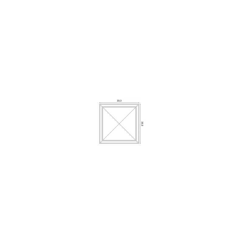B123 ORAC Purotouch 3D Wandpaneel L33,3 x H33,3 x L3,5 cm ORAC DECOR 3 - Cimaise Tableau 