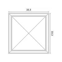 W123 Pannello murale 3D Purotouch L33,3 x H33,3 x P3,5 cm ORAC DECOR 3 - Cornice Quadro