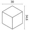 W105 ORAC 3D Wandplatte Purotouch L30 x H34,6 x L3 cm ORAC DECOR 3 - Cimaise Tableau 