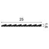 WX204-2600 Panel de pared 3D de ORAC Duropolymer L260 x H25 x L1.6 cm ORAC DECOR 3 - Cimaise Tableau 