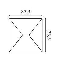 W106 ORAC 3D Wandplatte Purotouch L33.3 x H33.3 x L2.9 cm ORAC DECOR 3 - Cimaise Tableau 