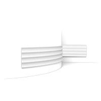 W114F ORAC Panel de pared FLEX 3D Flex L200 x H25 x L1.5 cm ORAC DECOR 1 - Cimaise Tableau 