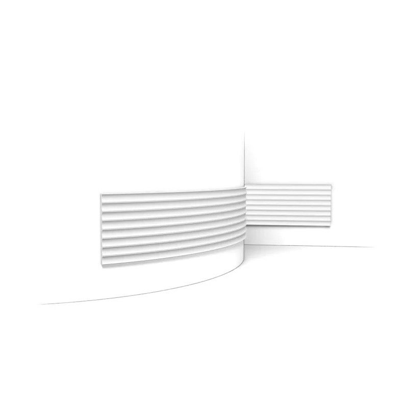 W109F ORAC Wandverkleidung FLEX 3D Flex L200 x H25 x L1,2 cm ORAC DECOR 1 - Cimaise Tableau 