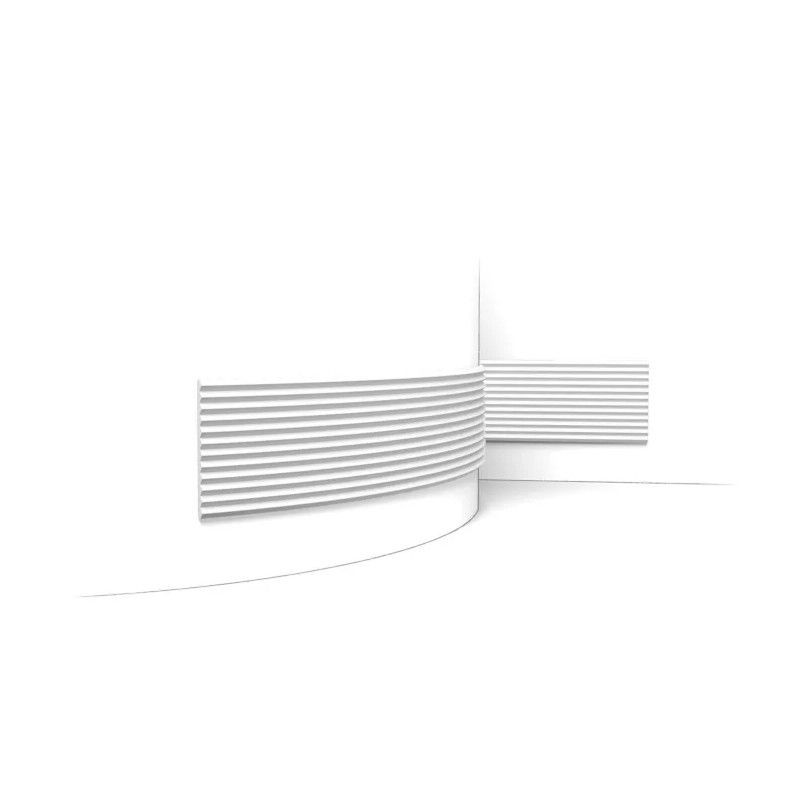 W108F ORAC Wandverkleidung FLEX 3D Flex L200 x H25 x L1,8 cm ORAC DECOR 1 - Cimaise Tableau