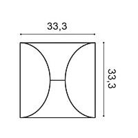 W107 ORAC 3D wall panel Purotouch L33.3 x H33.3 x L2,9 cm ORAC DECOR 3 - Cimaise Tableau 