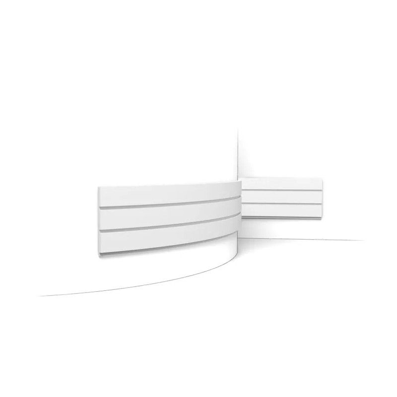 W116F Panel de pared FLEX 3D Flex L200 x H25 x L2 cm ORAC DECOR 1 - Cimaise Tableau