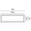 W120 ORAC 3D wall panel Purotouch L150 x H50 x L3.2 cm ORAC DECOR 3 - Cimaise Tableau 