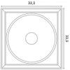 W122 ORAC Purotouch 3D Wandpaneel L33,3 x H33,3 x B2,6 cm ORAC DECOR 3 - Cimaise Tableau 