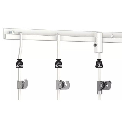 Self-locking hook for 4 x 4 rod (20kg) - picture rail fixing for artiteq painting ARTI TEQ 2 - Cimaise Tableau 