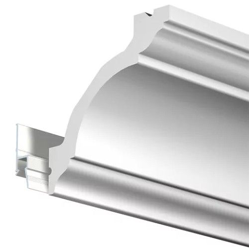 Cimaise Deco rail 200 cm Blanc primaire - fixation cimaise pour tableau artiteq ARTI TEQ 2 - Cimaise Tableau