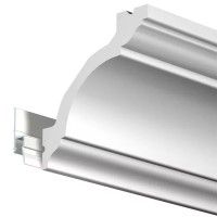 Deco rail 200 cm primary white - rail fixing for artiteq painting ARTI TEQ 2 - Cimaise Tableau 