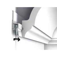 Cimasa Deco rail 200 cm Bianco primario - sistema di fissaggio per cimasa per quadro Artiteq ARTI TEQ 3 - Cimasa per quadro