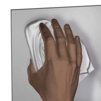 Klebeclips für Dibond, Plexiglas und Karton ARTI TEQ 10 - Cimaise Tableau 