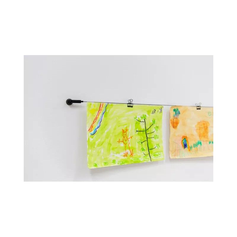 BLACK ARTITEQ PAPER CLIPS x 12 ARTI TEQ 3 - Cimaise Tableau 