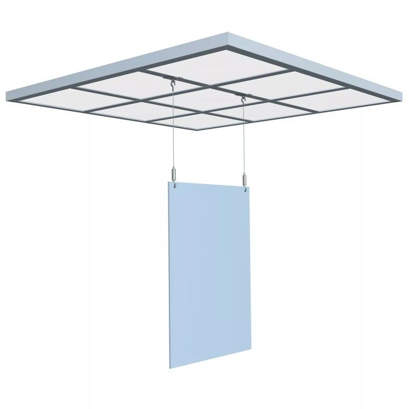 Clamping ceiling clamps for suspension Under ceiling Newly ARTI TEQ 2 - Cimaise Tableau 