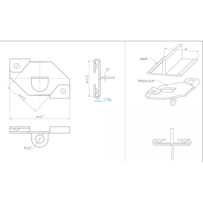 Clamping ceiling clamps for suspension Under ceiling Newly ARTI TEQ 5 - Cimaise Tableau 