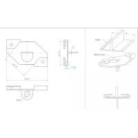 Abrazaderas de techo para suspensión Bajo techo Newly ARTI TEQ 5 - Cimaise Tableau 