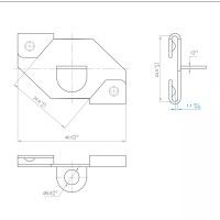 ATTACCO PER SOFFITTO FALSETTO 24 MM ARTITEQ ARTI TEQ 6 - CIMA PER QUADRI