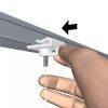ATTACHE FAUX PLAFOND BLANC PLASTIQUE ARTITEQ WHITE PLASTIC CEILING GRID CLIP ARTITEQ ARTI TEQ 1 - Cimaise Tableau 