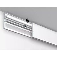 Riel para cuadros de doble pared hasta 80 kg , riel y deslizador, 200 cm - système d'accrochage et décoration - détail 4
