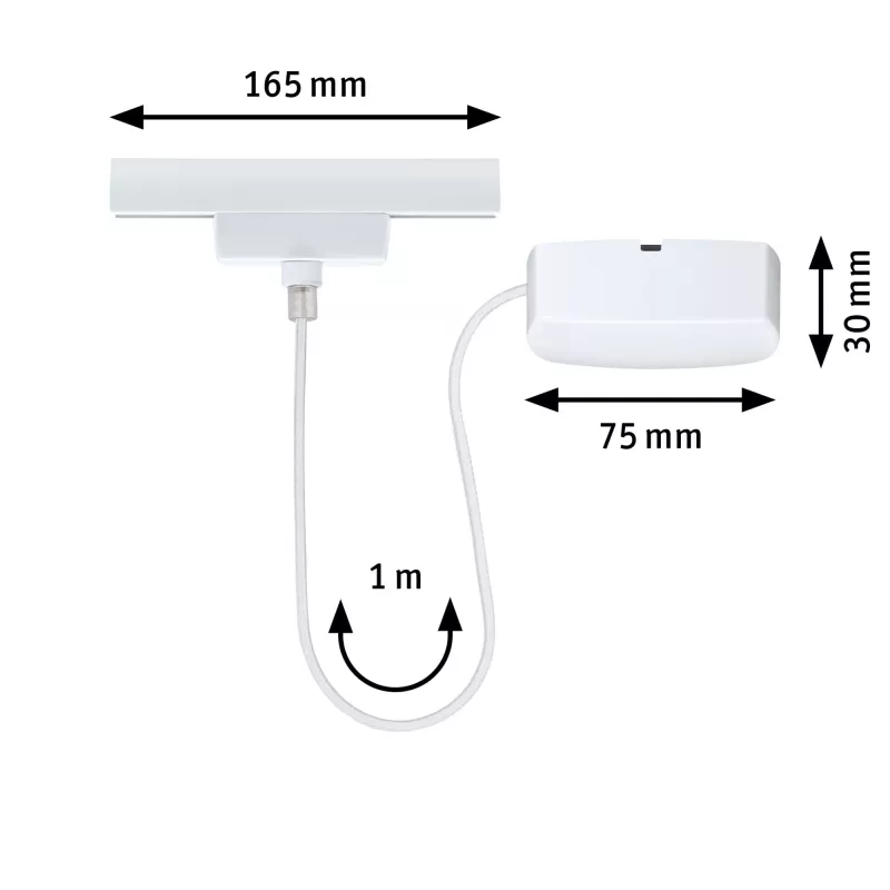 Connecteur d'alimentation URail central ou d'extrémité Paulmann PAULMANN 6 - Cimaise Tableau 