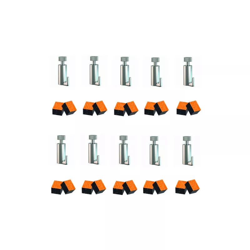 Pack di 10 ganci autobloccanti da 15 kg per fili e asta da 2 mm Cimaise Tableau 1 - Cimaise Tableau