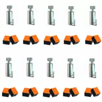 Pack of 10 Self-Locking Hooks 15 kg for 2 mm wires and rods. Cimaise Tableau 1 - Cimaise Tableau 