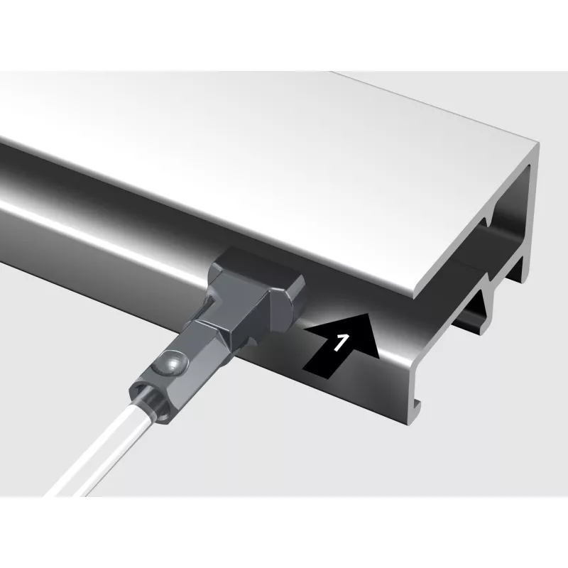 Hilos de Perlon Twister - 2 mm (INSERCIÓN DESDE ABAJO) - rieles para colgar cuadros artiteq ARTI TEQ 21 - Cimaise Tableau 