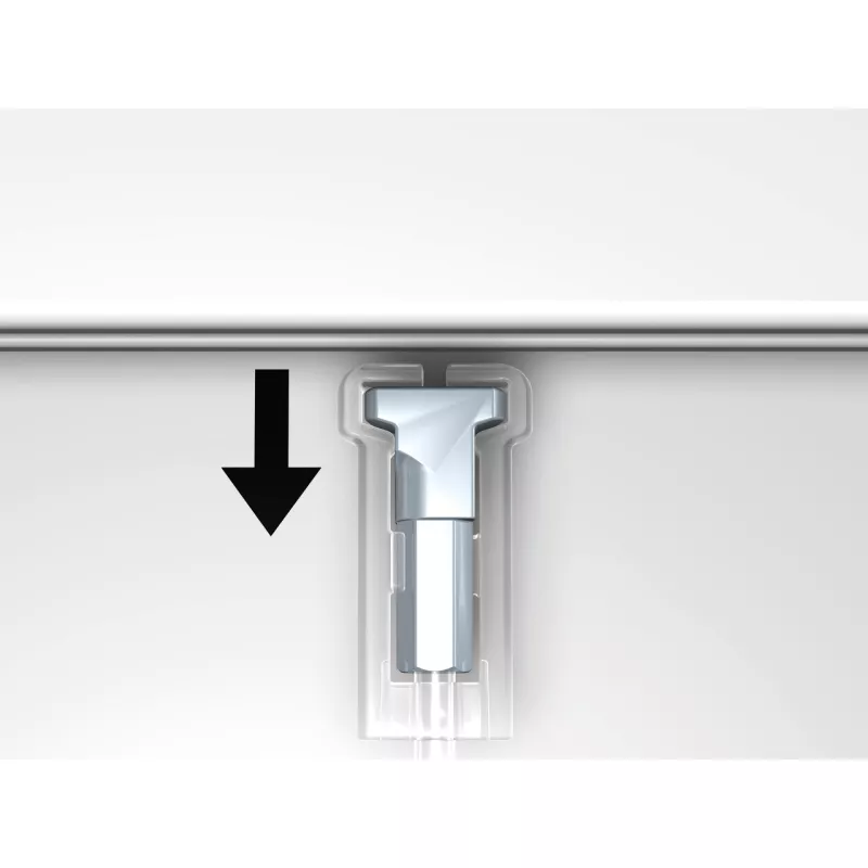 Twister Click2Fix - 2 mm ( INSERTION BY THE DESSOUS ) - table artiteq ARTI TEQ 12 - Cimaise Tableau 